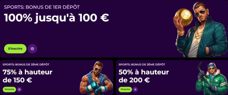 SpinMama Casino bonus bienvenue sport