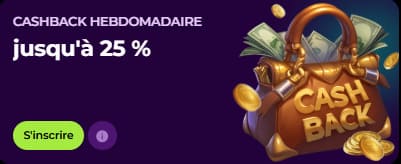 SpinMama Casino cashback hebdomadaire