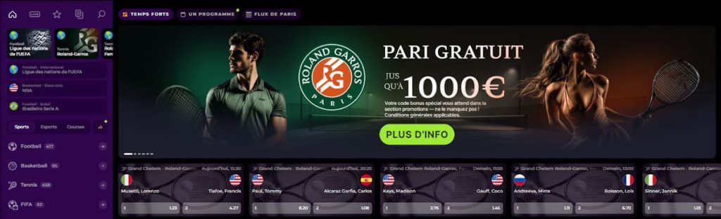 SpinMama Casino paris sportifs